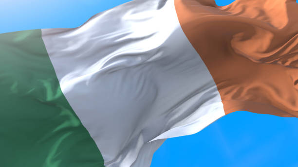 kreative illustration - irish culture republic of ireland irish flag sport stock-fotos und bilder