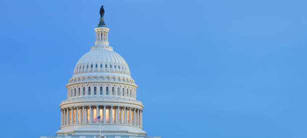 Capitol Building - Dome - Washington DC stock photo