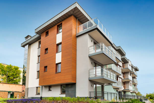 istock Close up view of a property development in City 1222255813