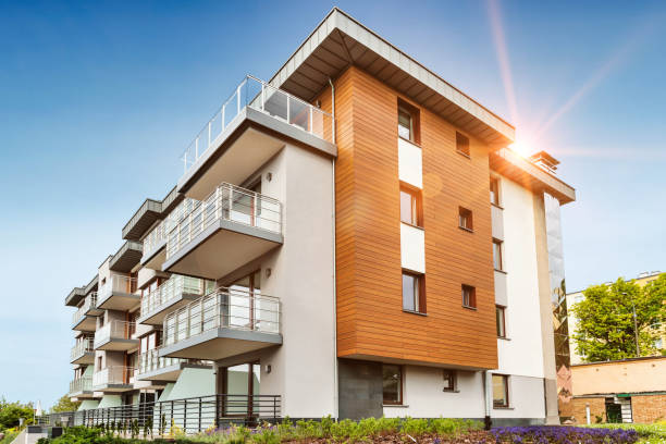 istock Close up view of a property development in City 1222257144