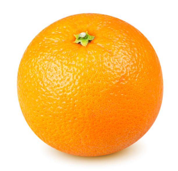 istock One whole orange fruit isolated on white background 1222268543