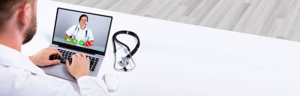 istock Doctor Having Video Conference On Laptop 1222273057