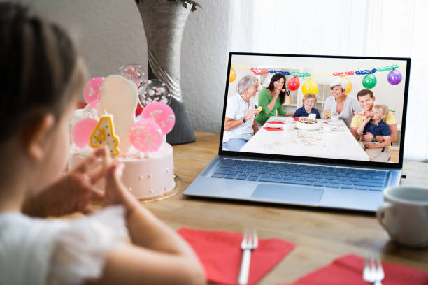 istock Birthday Video Conference Call 1222274990