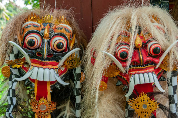 istock Ceremonial masks Bali Indonesia 1222275083