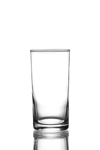 An empty glass.