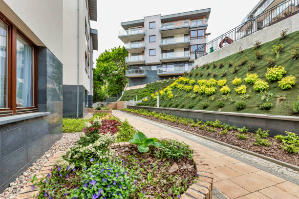 istock Close up view of a property development in City 1222275161
