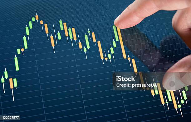 Berühren Börse Chart Stockfoto und mehr Bilder von Analysieren - Analysieren, Berührungsbildschirm, Börse