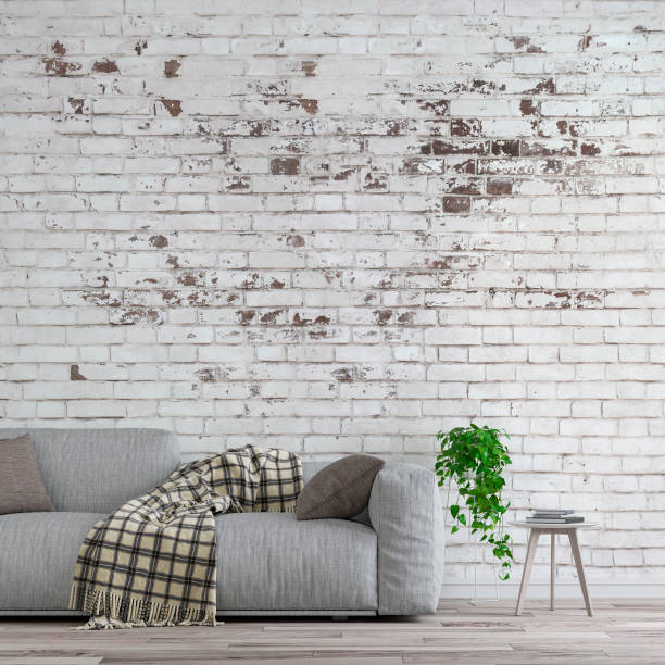 istock Elegant living room with sofa front view left 1222277627