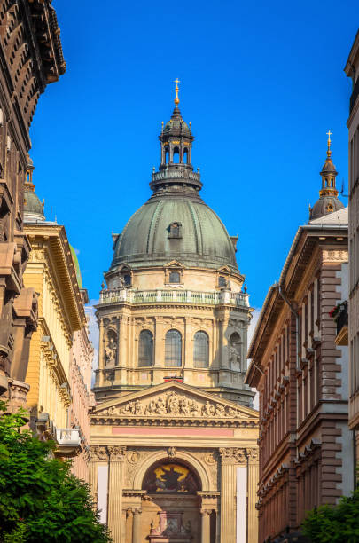 istock Beautiful Saint Stephen Basilica in Budapest, Hungary. 1222288848
