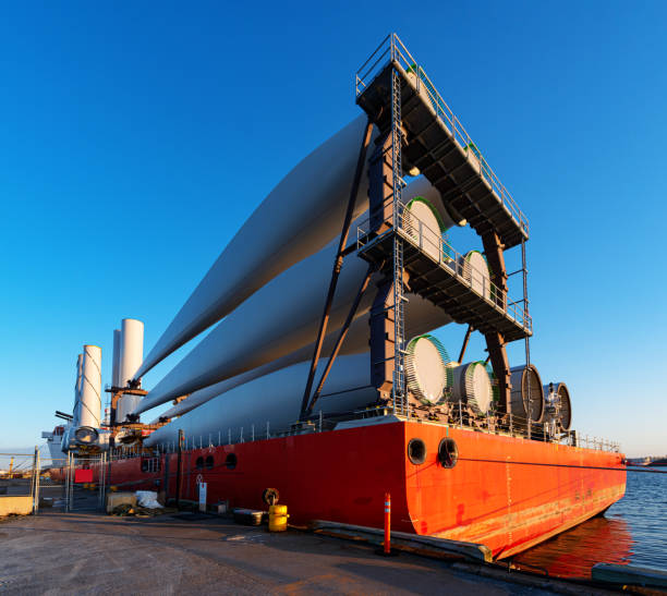 istock Wind Turbines on Heavy Lift Vessel 1222289991