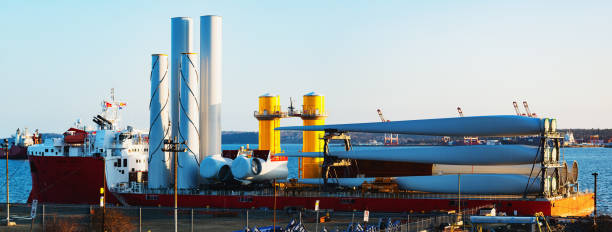 istock Wind Turbines on Heavy Lift Vessel 1222290036