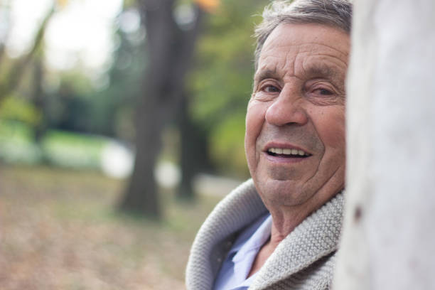 istock Portrait of senior man smiling 1222294210