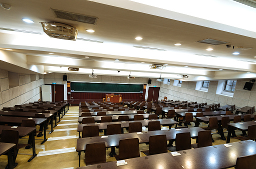 Empty auditorium or lecture hall at university