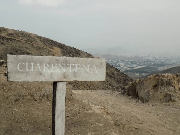 istock Quarantine sign over the city 1222296643