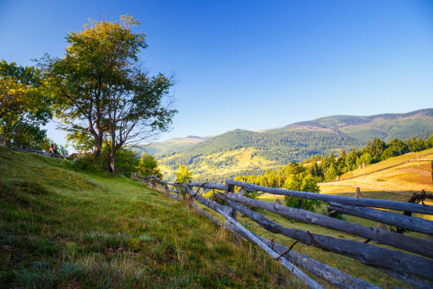 istock Picturesque countryside spring landscape 1222307904