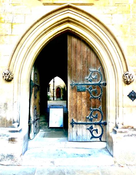 istock The doors: College entrance way at Cambridge, UK 1222308434