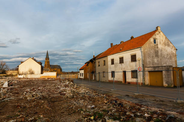 istock view of Kerpen-Manheim, Western-Germany, that becames relocated for open-pit coal mine Hambach 1222309379