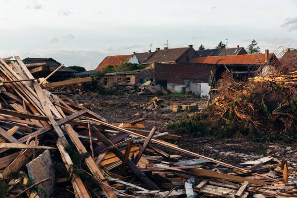 istock view of Kerpen-Manheim, Western-Germany, that becames relocated for open-pit coal mine Hambach 1222309397