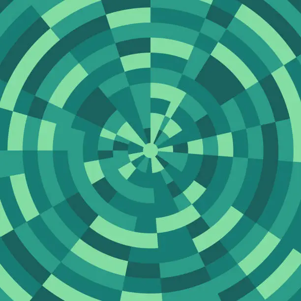 Vector illustration of Green Circle Abstract
