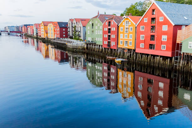 istock colorful warehouses in trondheim, norway 1222319549