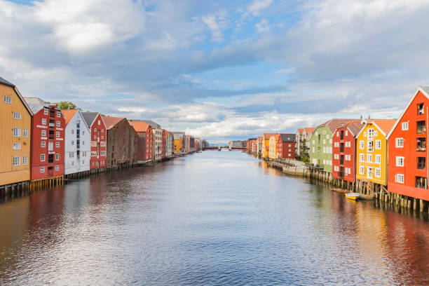 istock colorful warehouses in trondheim, norway 1222320104