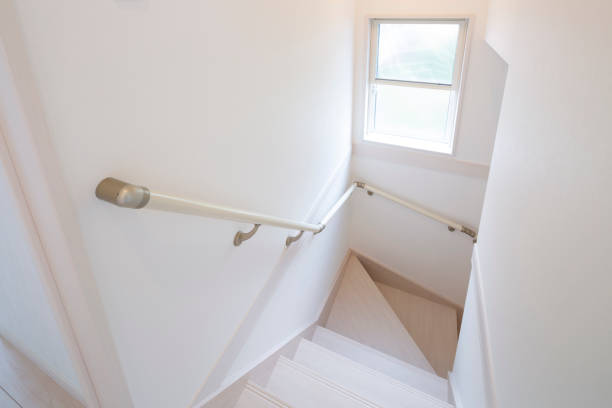 istock Stairs in clean living space 1222331339