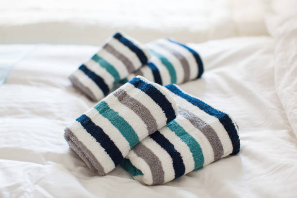 istock clean towel in the room 1222332431
