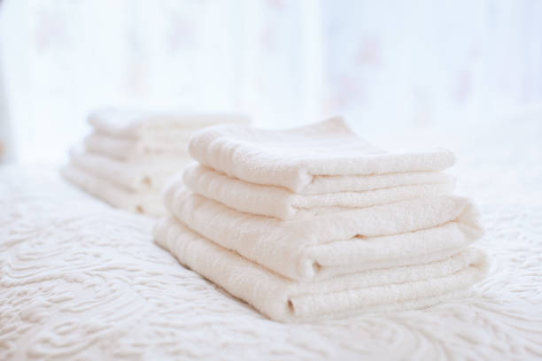 istock clean towel in the room 1222332457
