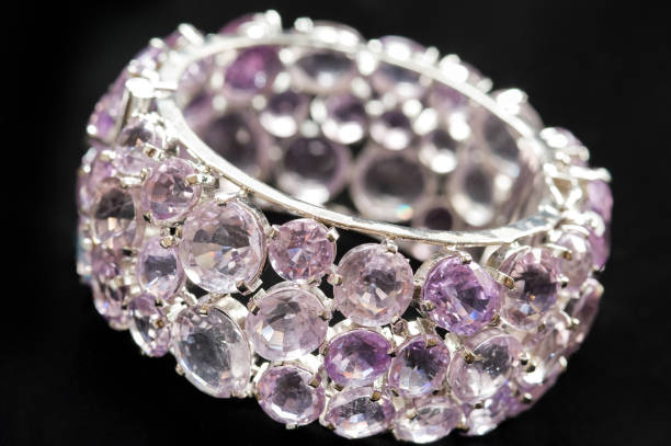 istock bracelet with gemstone isolated on black 1222335115