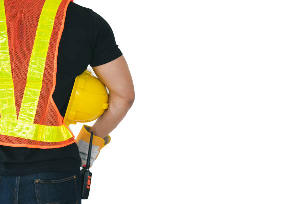 istock Engineer or construction worker with protection helmet working at the construction site. 1222336053