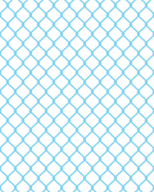 ilustrações de stock, clip art, desenhos animados e ícones de net fence illustration seamless pattern vector net fence illustration seamless pattern vector - corrugated iron abstract steel backgrounds