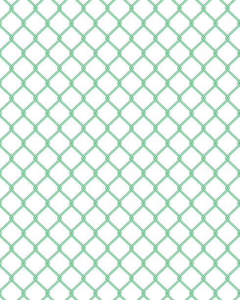 illustrazioni stock, clip art, cartoni animati e icone di tendenza di illustrazione net fence modello senza soluzione di continuità illustrazione di recinzione rete vettoriale vettoriale senza soluzione di continuità - corrugated iron abstract steel backgrounds