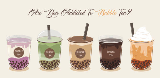 Bubble tea cup design collection, Yummy drinks, soft drinks with doodle style banner, Bubble milk tea ads with delicious tapioca and pearl, bubble tea menu graphic template. Bubble tea cup design collection, Yummy drinks, soft drinks with doodle style banner, Bubble milk tea ads with delicious tapioca and pearl, bubble tea menu graphic template. milk tea logo stock illustrations
