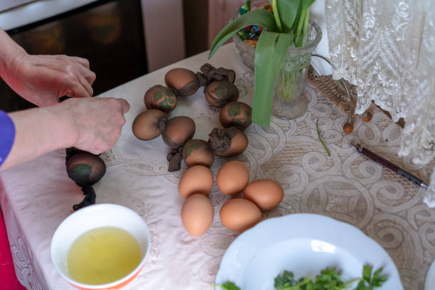 istock Eggs are prepared for painting and ornamenting for Easter 1222345588