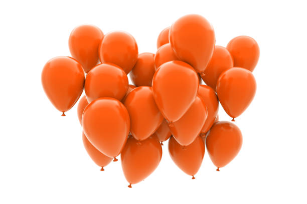 A background of brightly coloured balloons.