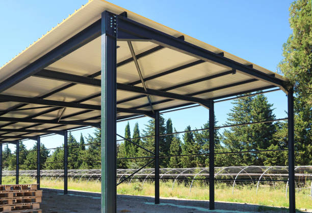 istock Steel beam shed 1222348020