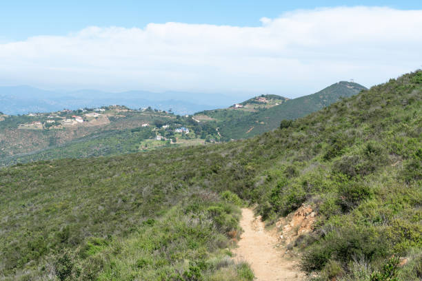 istock Small trail in Double Peak Park in San Marcos 1222353412