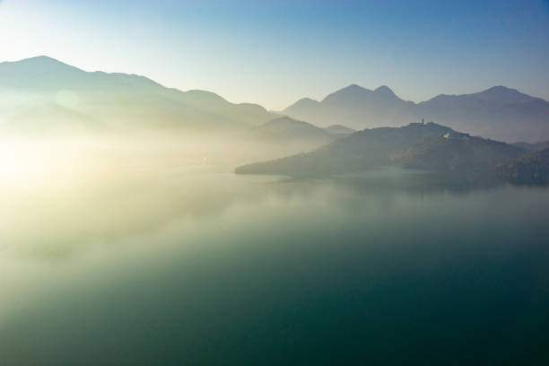 The view on sun moon lake on Taiwan