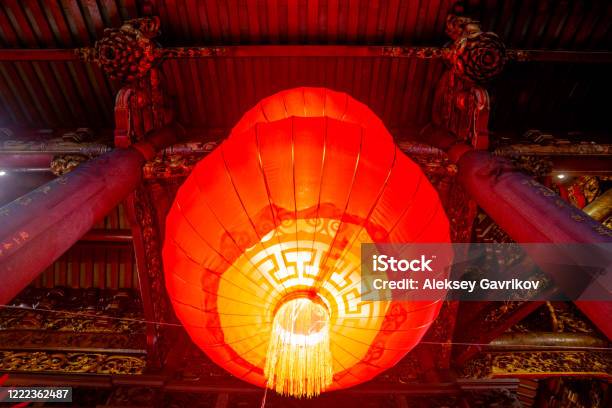 Taipeitaiwan25032018the Lights In Baoan Temple In Taipei Stock Photo - Download Image Now