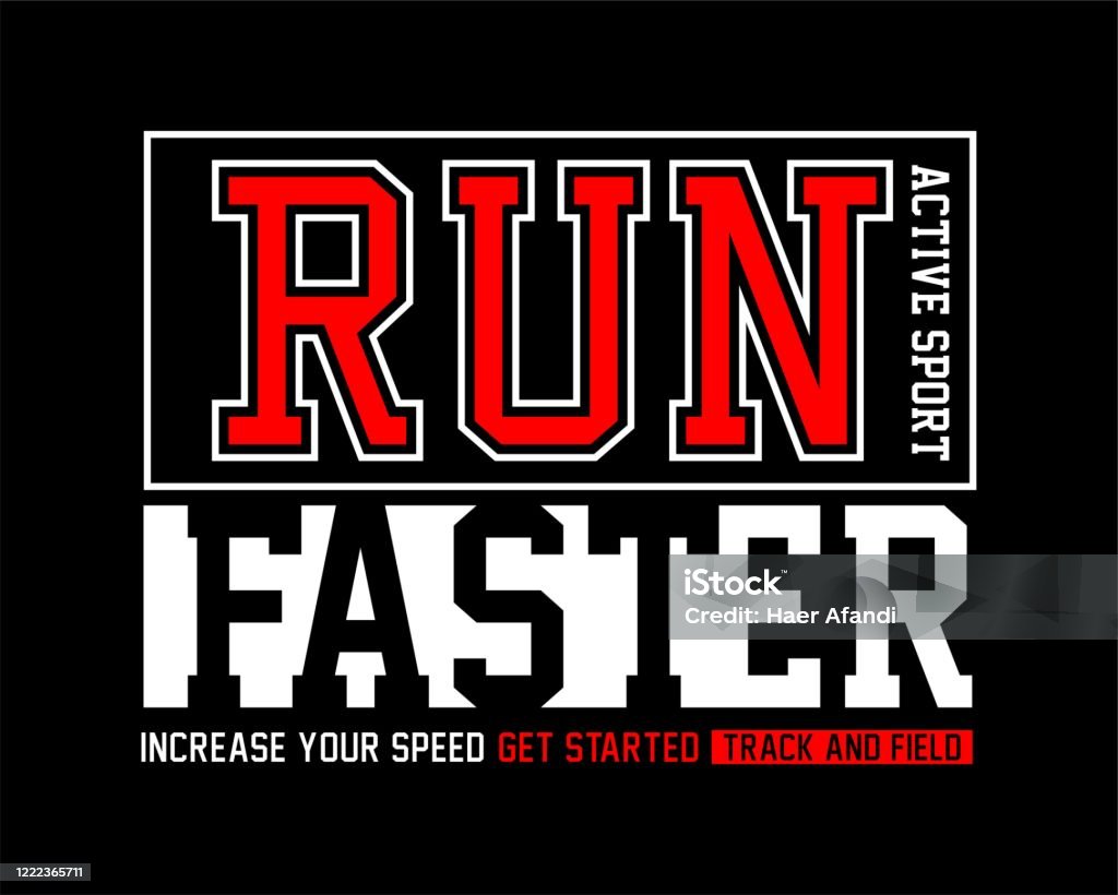 Run Faster Vector Illustration Stock Illustration - Download Image Now ...