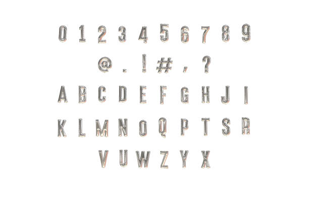 English alphabet in wood type 