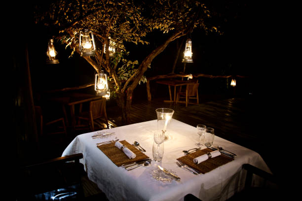 istock Bush Dinner With Candle Light In Masai Mara 1222374913