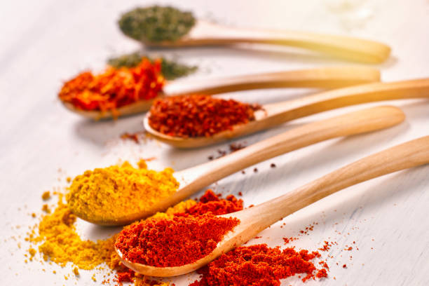 istock closeup of saffron, mint and basil spices 1222376367