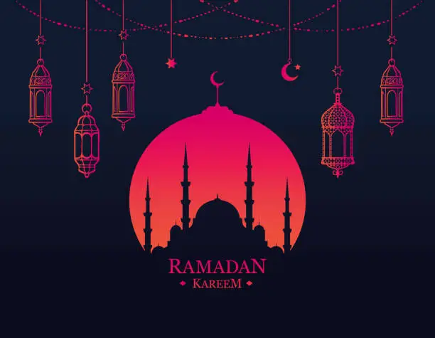 Vector illustration of Ramadan Kareem