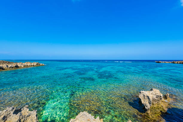 istock Beautiful beach in Okinawa. 1222382940
