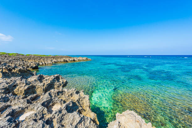 istock Beautiful beach in Okinawa. 1222383720