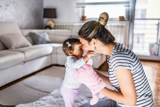 istock Playful mother and daughter 1222384929