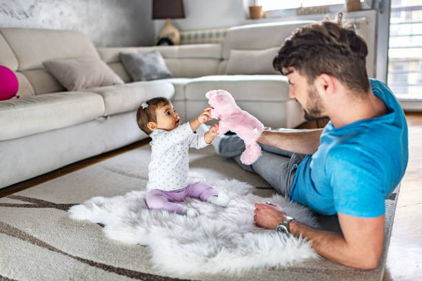 istock Playful father and daughter 1222385091