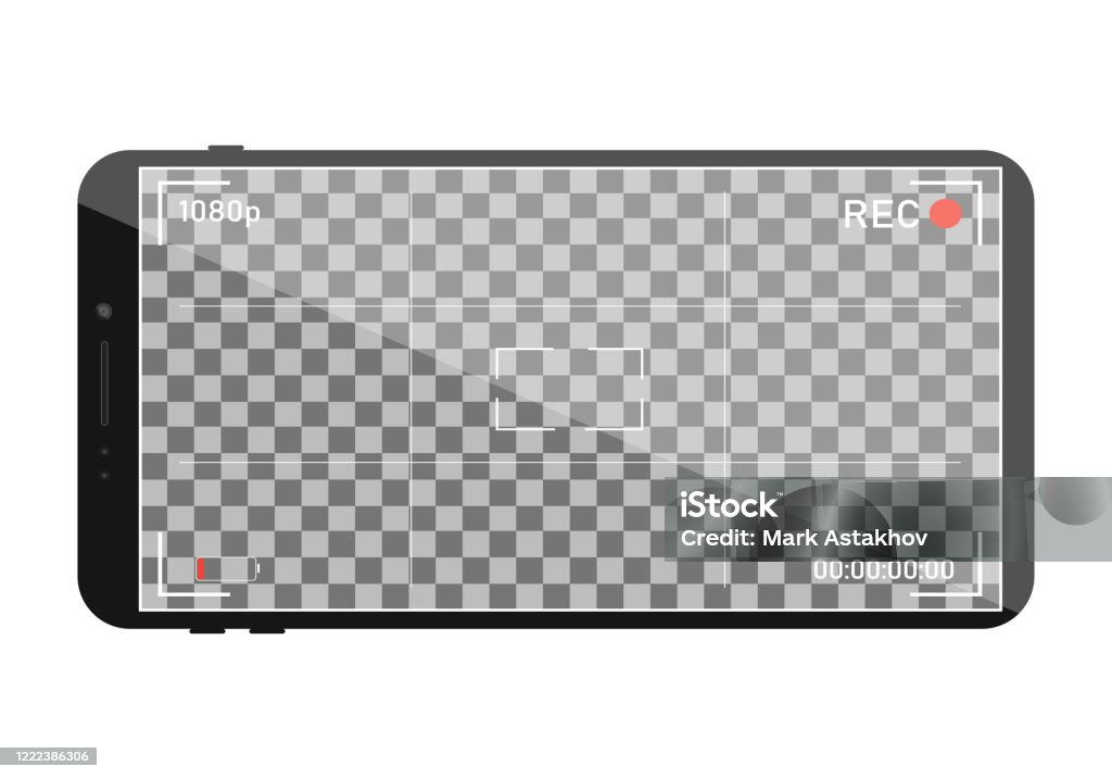 Cell Camera Graphics Camera Screen On Phone Mobile Device Design Vector Illustration Stock ...