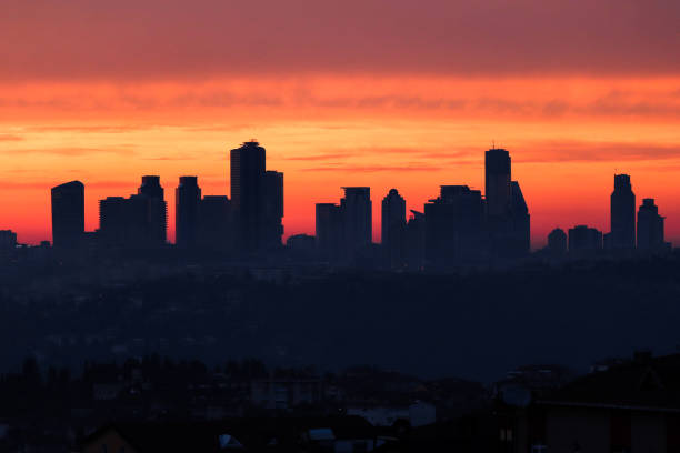 istock A silhouette of a city skyline 1222386450